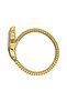 Dk.13.10080-3 Snake Model Stone Design Steel Plated Gold Color Women's Wristwatch - 2