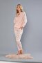 Women's Cotton Cute Pattern Long Sleeve Winter Pajamas Set 09-274 - 2