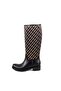 Women's Black Stylish Waterproof Rain Boots - 2