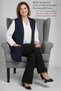 Knitwear Large Size Women's Thin Steel Mesh Spring Summer Non-Pilling Mother High Quality Navy Blue Vest - 6