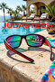 G25 Fleece Ize Driving Sports Activity Sunglasses - Mirrored Glass - 5
