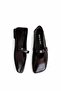 Elegant Women's Leather Flats Brown Leather - 6