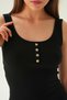 Black Front Button Detail Athlete 634 - 6