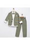 Boy's Flamlı Linen Casual Jacket Suit /Shirt,Pants,Jacket,Bow Tie for Holiday,Wedding,Graduation - 6