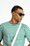 Crew Neck Regular Fit Cotton Striped T-Shirt - 6