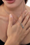 Geometric Steel Necklace Silver Color with Zircon Stone - (with Surprise Gift) - 5