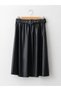 Buy Belt Pieces of A-Line Leather-Look Fabric Women's Skirt (W1) - 6