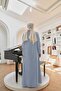 6648- Buttoned Ferace Blue - 3