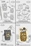 Makeup Organizer, Makeup Brush Holder, Makeup Organizer Set, Gold Antique Finish, Model 16 - 3