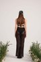 Beli Rope Detailed t Tulle Pareo Shirred Trousers Black - 5