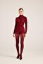 High Waist Zippered Mini Bailey Shorts Burgundy