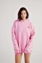 Oversized Hooded Unisex Eye Sweat Pink - 3