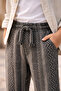 Navy Blue Boys' Striped Flam Pants 6-16 Years - 2
