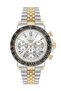 Sapphire Glass Sports Silver - Gold Men's Watch Nc34-29B843-Csbm
