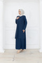 Women's Elegant Detailed Vertical Embroidered Tunic Dress - 3