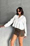 Women's Ecru Lace Detailed Muslin Shirt - 5