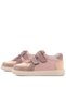 Genuine Leather Powder Velcro Lightweight Sole Girls' Sports Shoes - 6