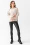 Striped Oversize Knitwear Sweater 6336 Beige-Ecru - 4