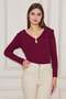 Women's Shawl Neck Ribbed Sweater 2906