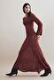 Pointelle-knit maxi dress