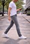 Slim Fit Jean Joe Regular Waist Slim Fit Stretchy Jeans C304-Light-Gray - 4