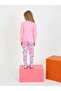 Girl's Long Sleeve 100% Cotton Button Detailed Pajama Set Love Me - 3