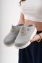 Women's Thin Sole Orthopedic Mesh Sabo Doctor Nurse Hospital Chef Slippers Ss001-0258 Gray - 6