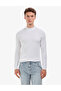 Ecru Slim Fit Quarter Collar Basic Knitwear Sweater 50314188-Vr019 - 2