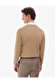 Camel Slim Fit V-Neck Basic Knitwear Sweater 50314190-Vr015 - 6
