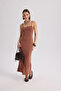 Ferry Brown Basic Dress - 6