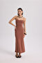 Ferry Brown Basic Dress - 3