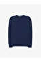 Light Navy Blue Slim Fit V-Neck Basic Knitwear Sweater 50314190-Vr059 - 7