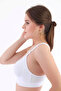 Unpadded, Wireless, Non-Wired, Six-Strap Cotton Combed Cotton Gathering and Minimizing Bra. - 3