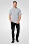 Men Regular Fit Embroidered Logo Short Sleeves Polo Shirt, Grey - 2