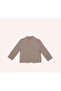 Boy's Classic Collar Buttoned Blazer Jacket 5-12 Years Old Brown - 2