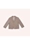 Boy's Classic Collar Buttoned Blazer Jacket 5-12 Years Old Brown