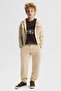 Nk boys' cool elastic waist jacket, ages 8-14, cream - 3