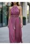 PETUNYA MUSLIN BOHO STYLE KNITTED DETAIL DRESS - 4