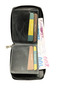 Genuine Leather Smoked Color Zipper Wallet Unisex Leather Wallet with Zipper Closure - 3