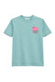 2054 Women's Berry Field Printed 100% Cotton T-Shirt Mint