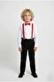 Boy's Suit with White Shirt M00787 Red