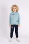 Printed Men's Hooded Kids' Tracksuit Mnk0627 Green