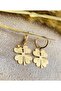 Gold Clover Earrings - 3