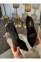 Black Suede (Crossbow) Bow Detail Women's Stiletto - 6