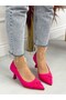 Fuchsia Satin (Crossbow) Bow Detail Women's Stiletto - 4
