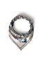Silent geometry patterned satin scarf - 3