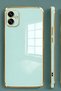 Galaxy A04E Case with Camera Protection Gold Edge Design Silicone