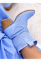 Ptc Handy Women's Western Cowboy Heeled Summer Ankle Boots-Baby Blue - 2