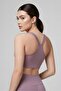 V-Neck Drape Detailed Sports Crop Top - 3