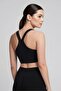 V-Neck Drape Detailed Sports Crop Top - 3